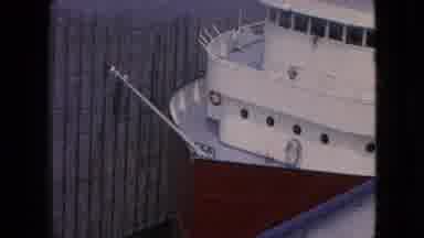 Niagra Falls New York (1964): Ship Squeezes Into Tight Spot With Careful