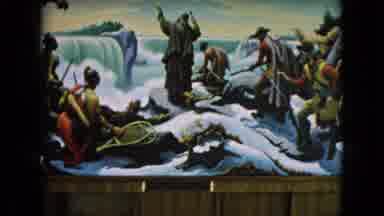 Niagra Falls New York (1964): Thomas Hart Benton Niagara Falls Mural In Robert