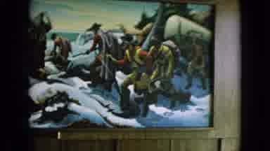 Niagra Falls New York (1964): Soldiers Traveling Thru Snowy Countryside On Their