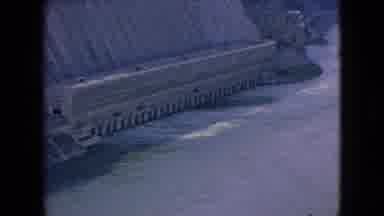 Niagra Falls New York (1964): View Of River And Dam Taken While Looking Over A