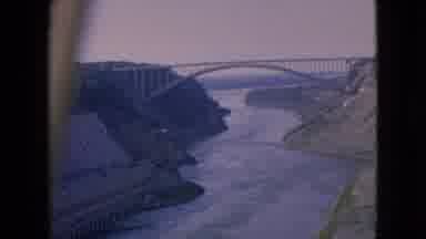 Niagra Falls New York (1964): High Bridge Between Two Mountains