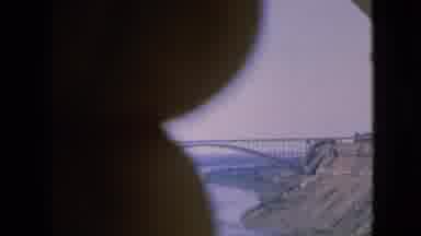 Niagra Falls New York (1964): A Steel Bridge That Crosses The Water.