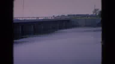 Niagra Falls New York (1964): Traffic Bridge Lined With Lamp Posts Spanning Or