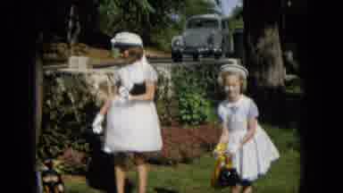 Hawaii (1965): Pretty Young Ladies Dressed Up Standing Outside
