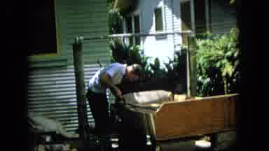 Hawaii (1965): Man Works Hard On An Outdoor Project