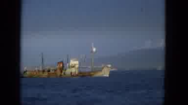 Hawaii (1965): Steam Ship Rust In The Ocean Old Summer Day