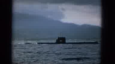 1965:EASTER MOLOKAI WHALES BEACH PARADE ALOHA TOWER. Submarine On A Lake