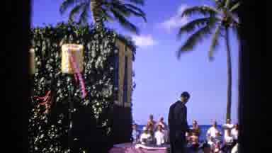 1965:EASTER MOLOKAI WHALES BEACH PARADE ALOHA TOWER. Military Walk In Road.