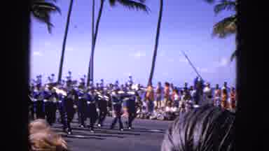 1965:EASTER MOLOKAI WHALES BEACH PARADE ALOHA TOWER. March Past