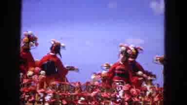 1965:EASTER MOLOKAI WHALES BEACH PARADE ALOHA TOWER. Parade Float Driving