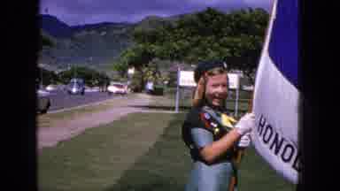 1965: Girl Scouts at Kahala Elementary School in Honolulu, Hawaii