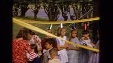 1965:EASTER MOLOKAI WHALES BEACH PARADE ALOHA TOWER. Birthday Party With Several