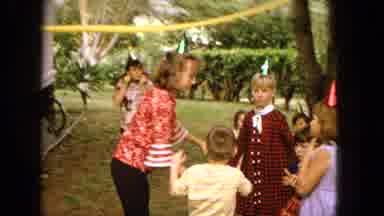 1965:EASTER MOLOKAI WHALES BEACH PARADE ALOHA TOWER. Children At Party About To