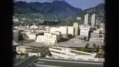 1965:EASTER MOLOKAI WHALES BEACH PARADE ALOHA TOWER. Big City Vibes