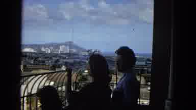 1965:EASTER MOLOKAI WHALES BEACH PARADE ALOHA TOWER. Vintage Vacation Home Video