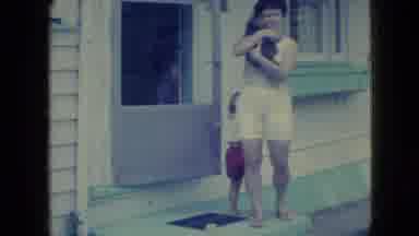 Wellsburg Iowa (1965): Holiday With Child And Dog Swimwear And Group Of Friends