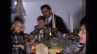 Wellsburg Iowa (1965): Birthday Child Taking A Photo With The Puppet