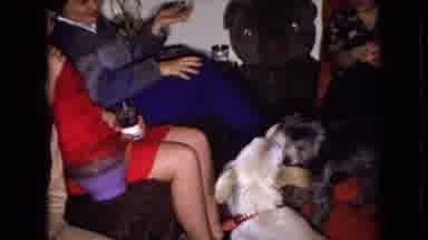 Wellsburg Iowa (1965): Family Gathering For The Holidays With Loving Pets Who Love