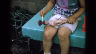 Wellsburg Iowa (1965): Kids Playing With Doll, Duck, And Dogs