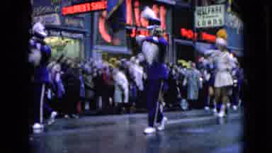 Wellsburg Iowa (1965): Marching Band Dazzles In The Rain
