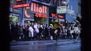Wellsburg Iowa (1965): Ladies In Street Parade Twirling Baton