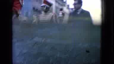 Wellsburg Iowa (1965): Marching Band And Floats In Parade