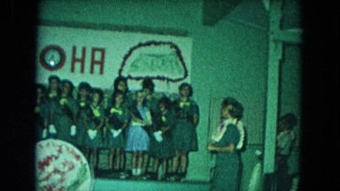 1966: Ceremony At Punchbowl Lake IN Wilson Kapiolani Park, Panning A Historic Monument