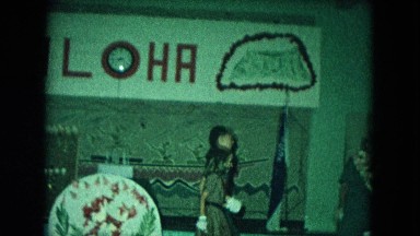 1966: Ceremony Punchbowl Lake Wilson Kapiolani Park Panning Monument With Stone Carvings