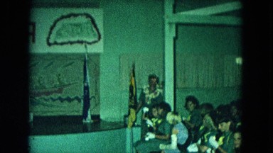 1966: Ceremony At Punchbowl Lake IN Wilson Kapiolani Park, Panning Monument