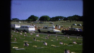 1966: Ceremony At Punchbowl Lake IN Wilson, Kapiolani Park, Panning Monument With Stone Carvings