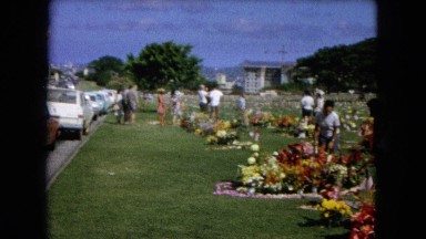 1966: Ceremony At Punchbowl Lake IN Wilson, Kapiolani Park, Panning A WWII Monument