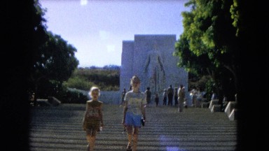 1966: Ceremony at Punchbowl Lake in Wilson Kapiolani Park, Panning a Monument
