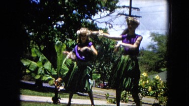 1966: Ceremony At Punchbowl Lake IN Wilson Kapiolani Park, People Setting Up For Entertainment