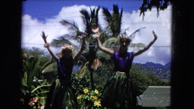 1966: Ceremony Punchbowl Lake Wilson Kapiolani Park. People Setting Up At The Stage