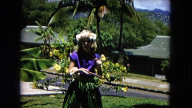 1966: Ceremony Punchbowl Lake Wilson Kapiolani Park. People Setting Up At The
