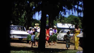 1966: Ceremony At Punchbowl Lake IN Wilson Kapiolani Park With Crowd Setting Up
