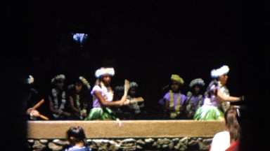 1966: Ceremony Punchbowl Lake Wilson Kapiolani Park. People Setting Up At The