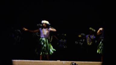 1966: Ceremony Punchbowl Lake Wilson Kapiolani Park. People Setting Up At The Stage