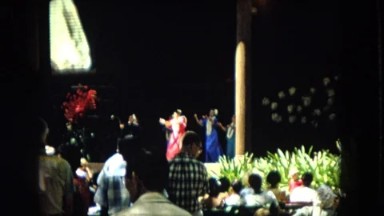 1966: Ceremony Punchbowl Lake Wilson Kapiolani Park. People Setting Up At The Stage