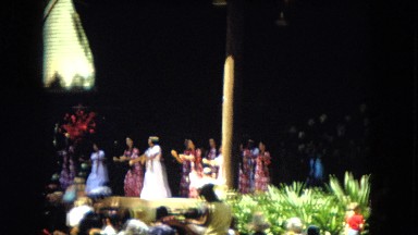 1966: Ceremony At Punchbowl Lake Wilson Kapiolani Park, People Setting Up For Event