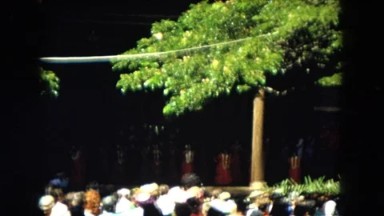 1966: Ceremony Punchbowl Lake Wilson Kapiolani Park. People Gather To Watch An