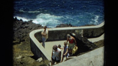 1966: Ceremony Punchbowl Lake Wilson Kapiolani Park. People Gather To Watch A Traditional Dance Performance
