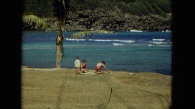 1966: Ceremony Punchbowl Lake Wilson Kapiolani Park. People Gather To Watch An