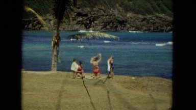 1966: Ceremony Punchbowl Lake Wilson Kapiolani Park. People Gather To Watch An