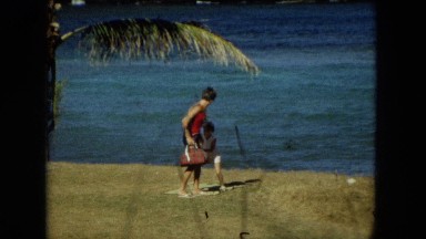 1966: Ceremony Punchbowl Lake Wilson Kapiolani Park. People Gather To Watch A Traditional Dance