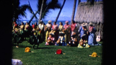 1966: Ceremony Punchbowl Lake Wilson Kapiolani Park. People Gather To Watch An