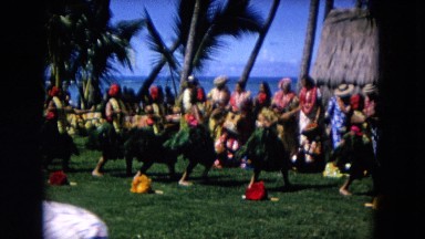 1966: Ceremony Punchbowl Lake Wilson Kapiolani Park. People Gather To Watch An