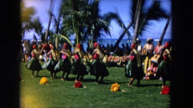 1966: Ceremony Punchbowl Lake Wilson Kapiolani Park. People Gather To Watch An