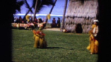 1966: Ceremony Punchbowl Lake Wilson Kapiolani Park. People Gather To Watch An