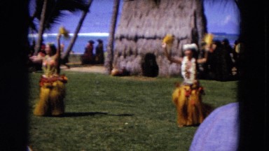 1966: Ceremony Punchbowl Lake Wilson Kapiolani Park. People Gather To Watch An